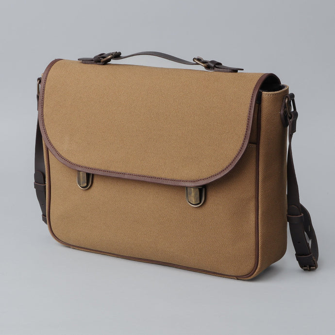 15% OFF London Canvas Briefcase - Khaki Review - paintyourskin.com