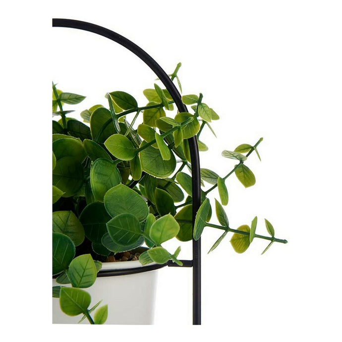 COLOR YOUR SOUL: THE BEST DECORATIVE PLANT WITH METAL SUPPORT: Decorative Plant White With support Black Metal Green Plastic 21 x 30 - paintyourskin.com