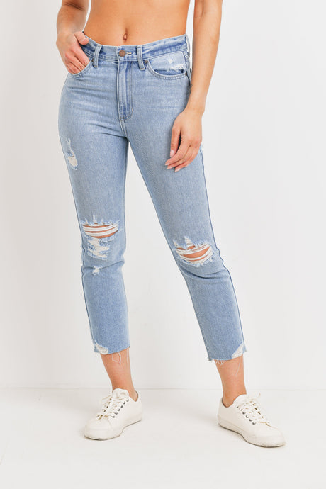 PAINTYOURSKIN.COM: 15% OFF JBD HIGH WAISTED STRAIGHT LEG JEANS