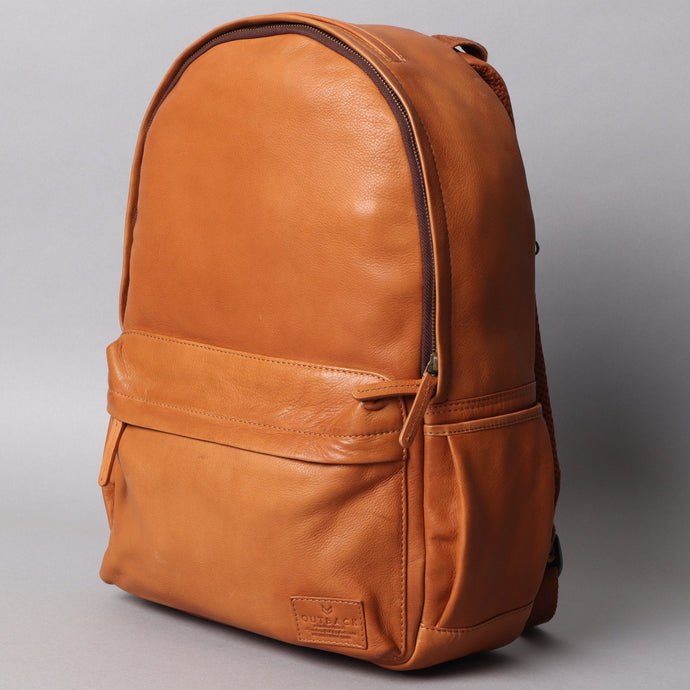 15% OFF: PACK SMART WITH OUR JOURNEY LEATHER BACKPACK - TAN