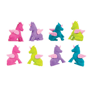 Geddes Flying Unicorn Eraser Top - 144 Count, 24 Piece, Assorted