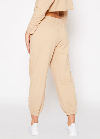 Essential French Terry Sweatpants In Khaki