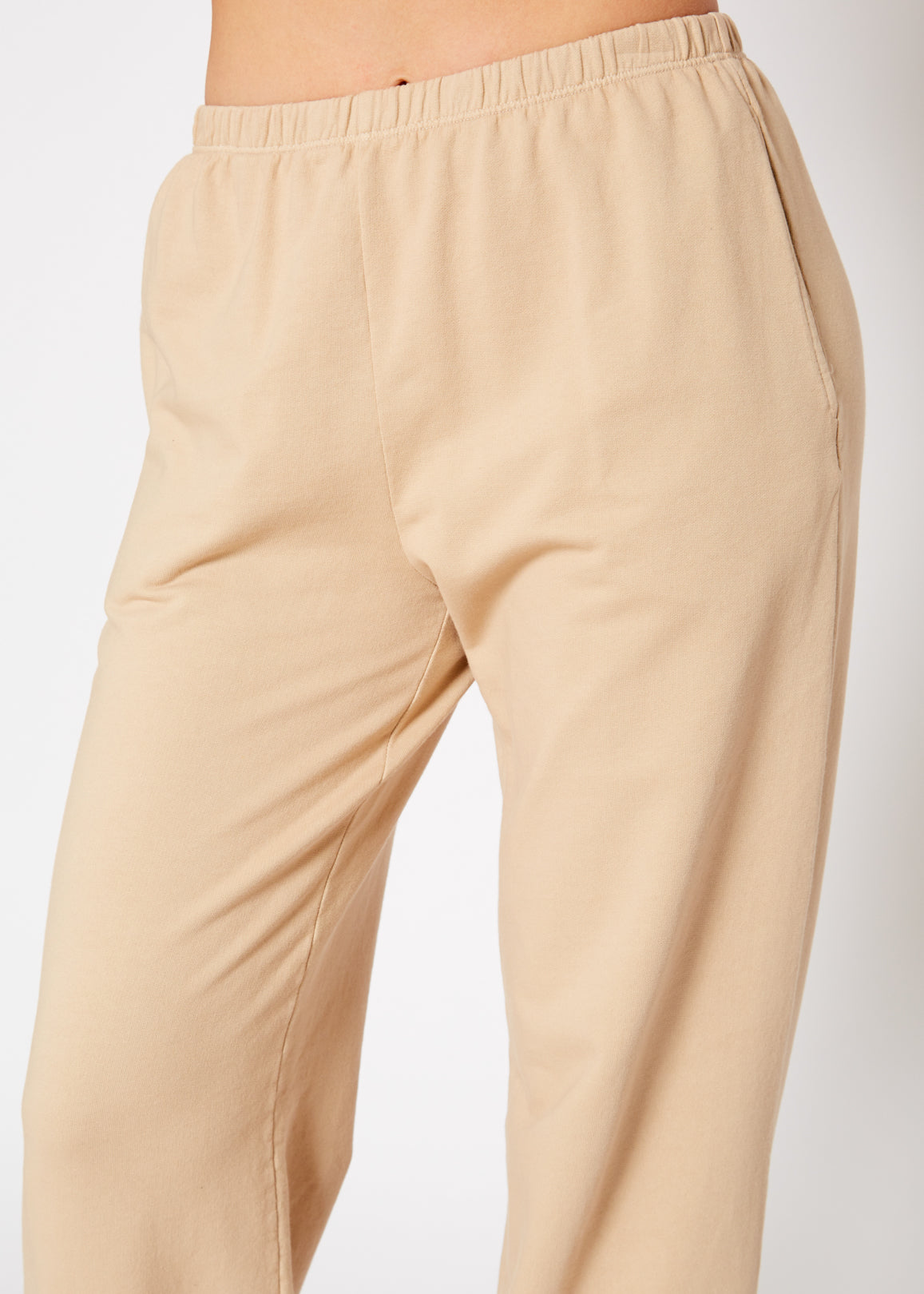 Essential French Terry Sweatpants In Khaki