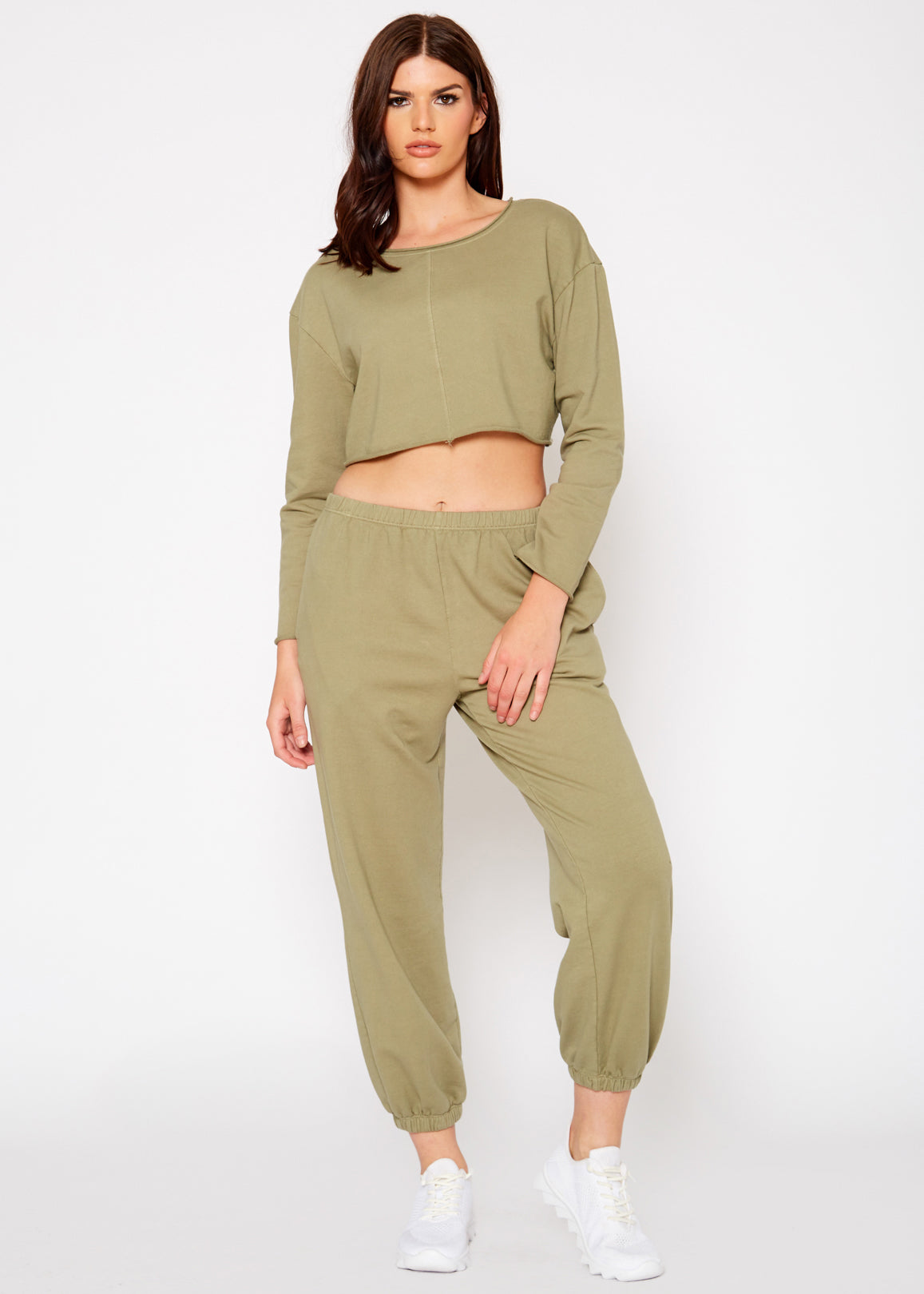 Atlanta French Terry Sweatpants In Olive | Atlanta Collection