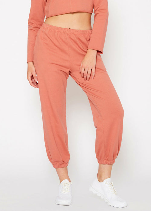 Atlanta French Terry Sweatpants In Rose