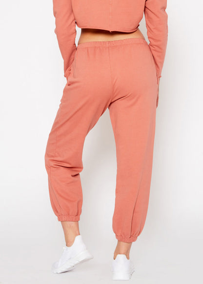 Atlanta French Terry Sweatpants In Rose