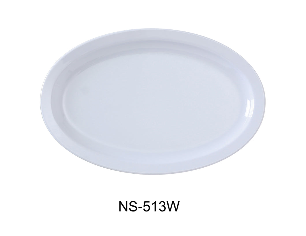 Yanco NS-513W Nessico Oval Platter with Narrow Rim