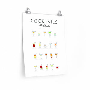 Cocktails Art Poster Decor