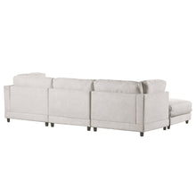 Load image into Gallery viewer, 2 Pieces L shaped Sofa with Removable Ottomans and Comfortable Waist | Sofa
