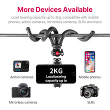 Load image into Gallery viewer, Black Octopus Mobile Phone Clip Gimbal Tripod Set | Boyfriend Collection
