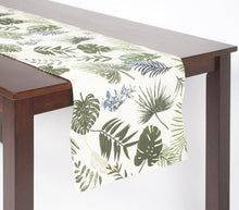 Load image into Gallery viewer, Printed Tropical Leaves Handloom Cotton | Table Runner
