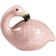 Load image into Gallery viewer, Pink Flamingo Salt &amp; Pepper Set | Stoneware Pink Glazed Shakers
