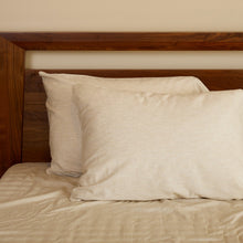 Load image into Gallery viewer, BedVoyage Melange Rayon Bamboo Cotton Bed Sheets - Sand | Bedding
