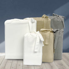 Load image into Gallery viewer, BedVoyage Melange Rayon Bamboo Cotton Bed Sheets - Sand | Bedding
