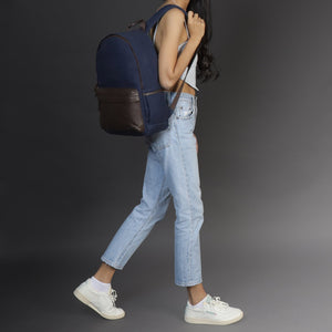 Journey Canvas Backpack - Navy | Journey Collection