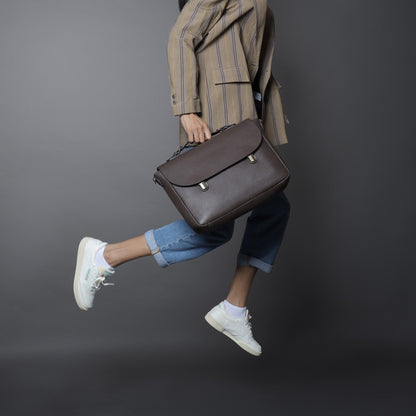 London Leather Briefcase - Brown | London Collection