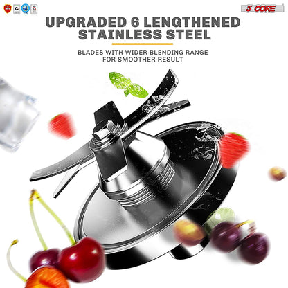 5 Core Juicer Blender Machines 2000W • High-Speed Countertop Shake | Kitchen