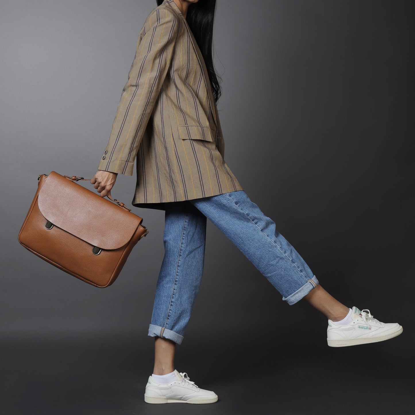 London Leather Briefcase - Tan | London Collection