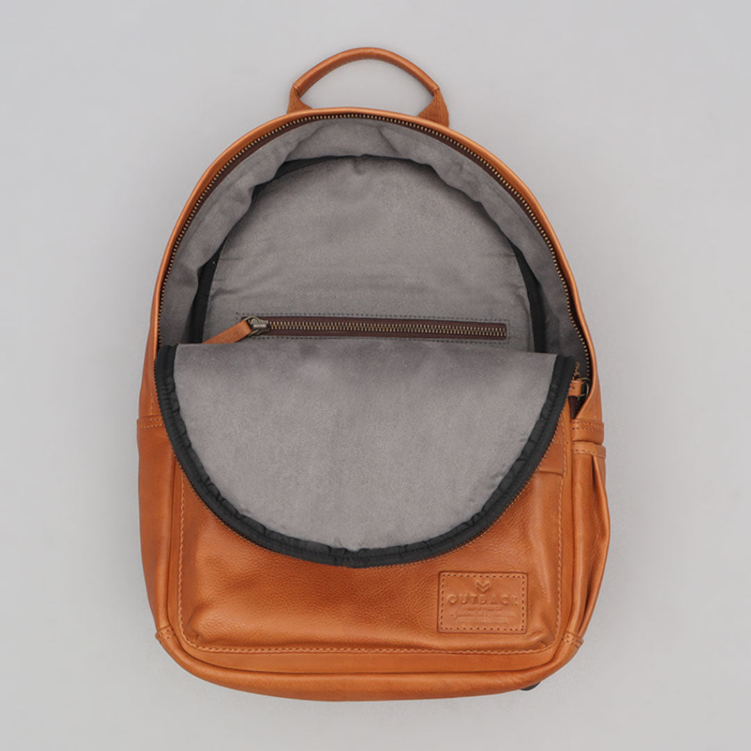 Mini Journey Leather Backpack - Tan | Journey Collection