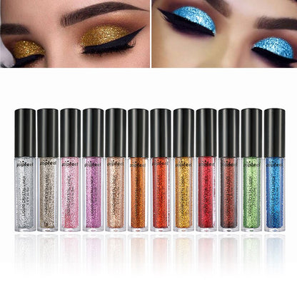 12 Colours High Gloss Glitter Eyeshadow Sexy | Cosmetics