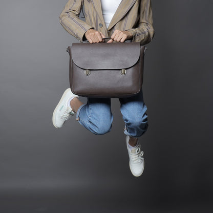 London Leather Briefcase - Brown | London Collection