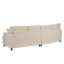 Load image into Gallery viewer, 3 Seat Streamlined Sofa with Removable Back and Seat Cushions | Furniture
