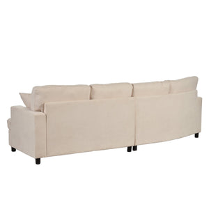 3 Seat Streamlined Sofa with Removable Back and Seat Cushions | Furniture