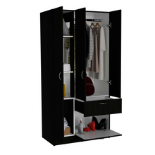 Load image into Gallery viewer, Primavera Armoire, Double Door Cabinets, One Drawer, Metal Rod, Five
