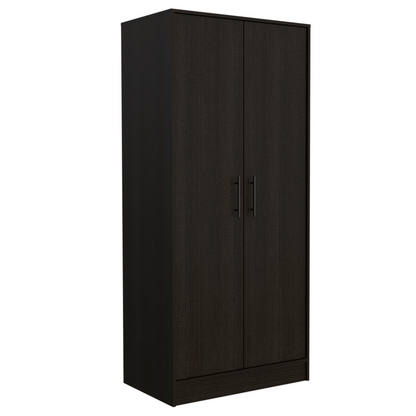 Ambery 180 Armoire, Double Door, Metal Rod, One Drawer