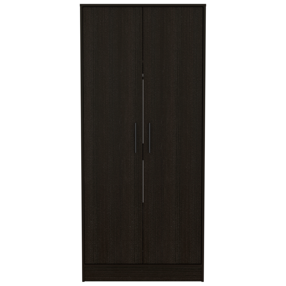 Ambery 180 Armoire, Double Door, Metal Rod, One Drawer