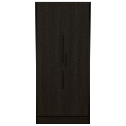 Ambery 180 Armoire, Double Door, Metal Rod, One Drawer