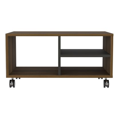 Aveiro Coffee Table, Four Casters, Three Shelves