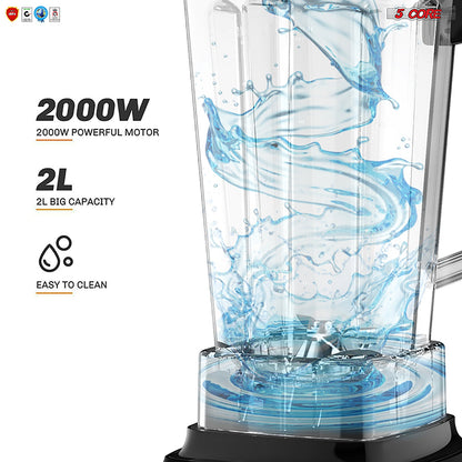 5 Core Juicer Blender Machines 2000W • High-Speed Countertop Shake | Kitchen