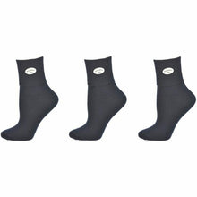 Load image into Gallery viewer, Classic Ribbed Single Cuff Pima Cotton 3 Pairs School Uniform Socks
