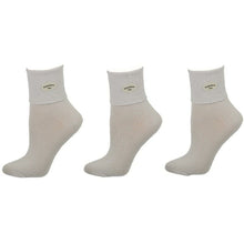 Load image into Gallery viewer, Classic Ribbed Single Cuff Pima Cotton 3 Pairs School Uniform Socks
