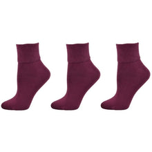 Load image into Gallery viewer, Classic Ribbed Single Cuff Pima Cotton 3 Pairs School Uniform Socks
