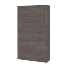 Load image into Gallery viewer, Aquarius Bookcase with Sliding Door - Bark Gray &amp; White
