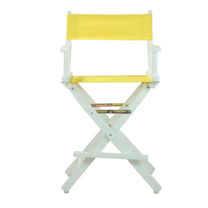 24 Director's Chair White Frame-Yellow Canvas | Furniture