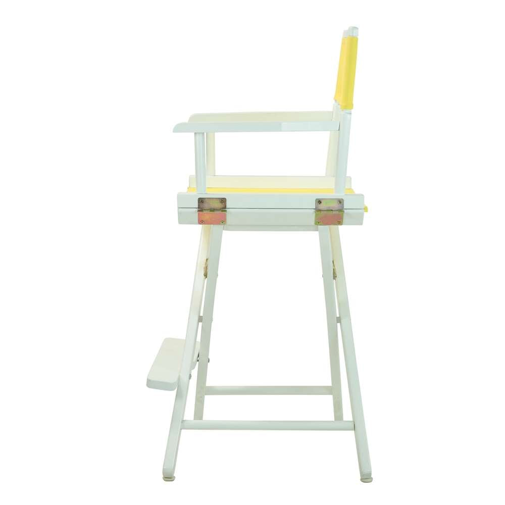 24 Director's Chair White Frame-Yellow Canvas | Furniture