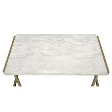 Load image into Gallery viewer, Boice II Coffee Table, Faux Marble &amp; Champagne
