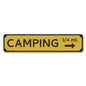 Camping Mileage Sign