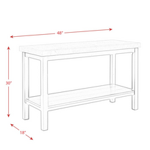 Load image into Gallery viewer, Caleb Sofa Table w/ Marble Top
