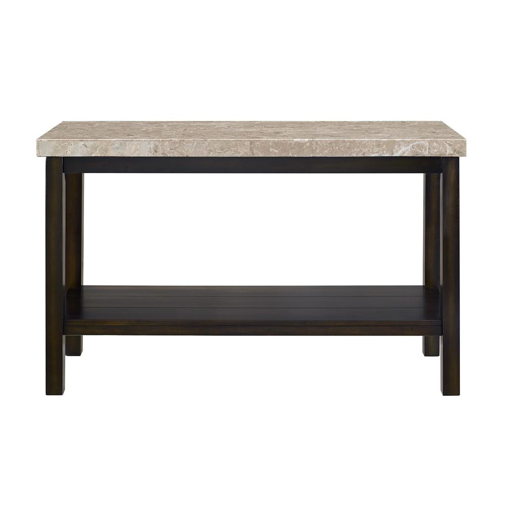 Caleb Sofa Table w/ Marble Top