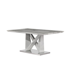 D844Dt, Dining Table  Grey Marble