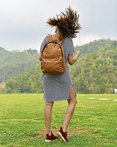 Journey Leather Backpack - Tan | Journey Collection