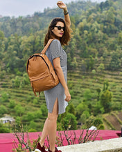 Load image into Gallery viewer, Journey Leather Backpack - Tan | Journey Collection
