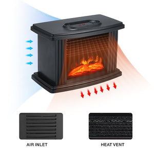 Electric Fireplace Heater LED Flame Effect Stove