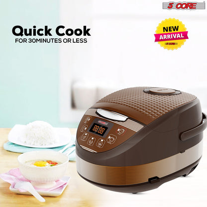 5 Core Asian Rice Cooker Electric Large Rice Maker w 15 Preset Large | Kitchen