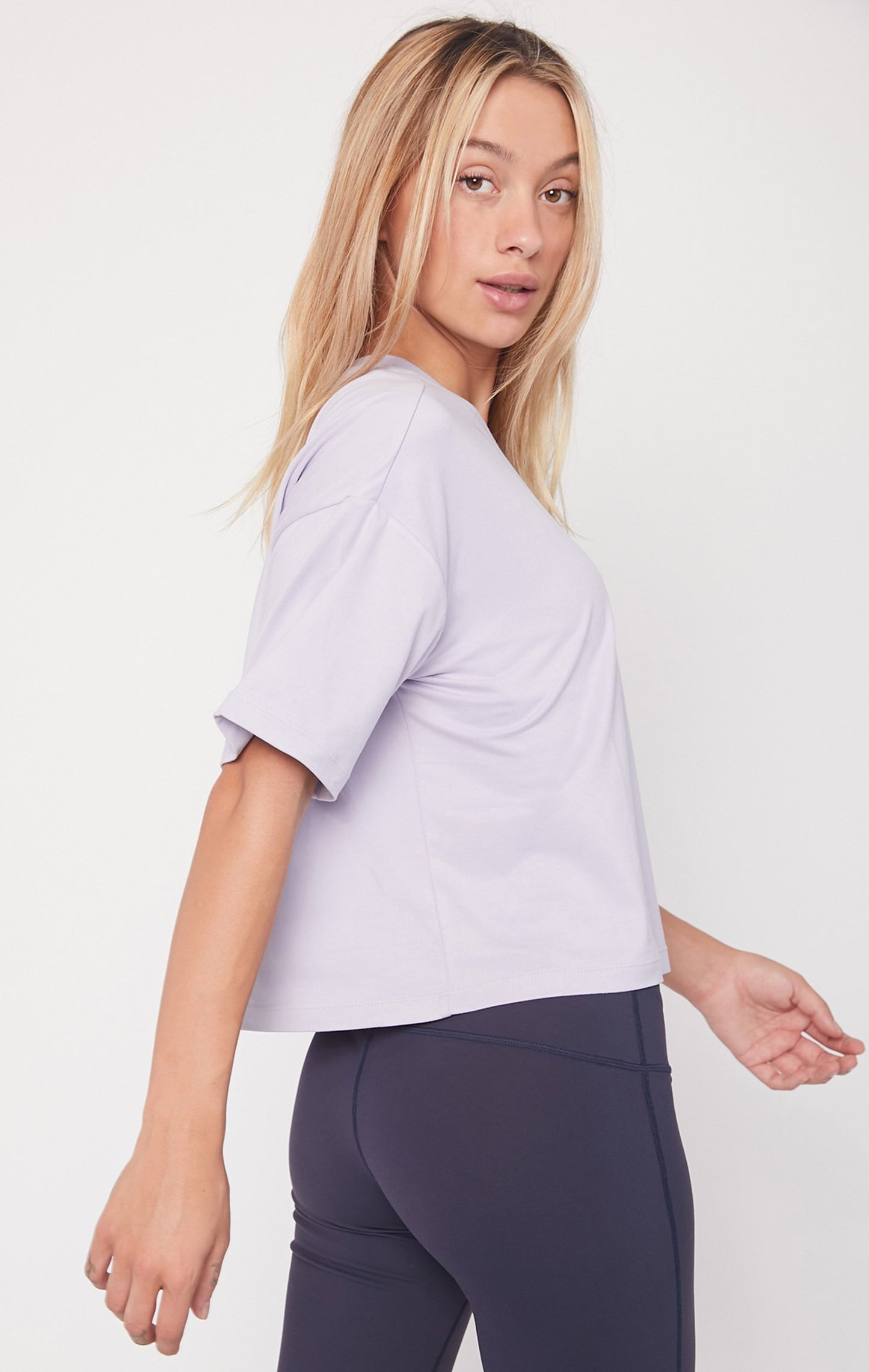 Atlanta Cozy Boxy Tee - Purple Lace | Atlanta Collection