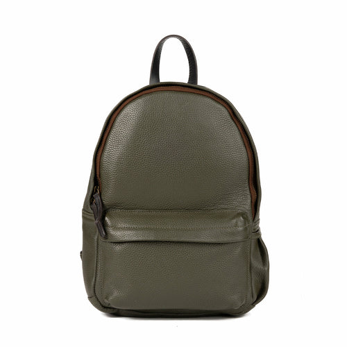 Mini Journey Leather Backpack - Olive | Journey Collection